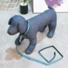 wholesale manufacturer blue orange stock custom pet dog ribbon collar and leash set