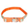 Manufacturer wholesale adjustable pink blue orange pet dog plaid nylon collar