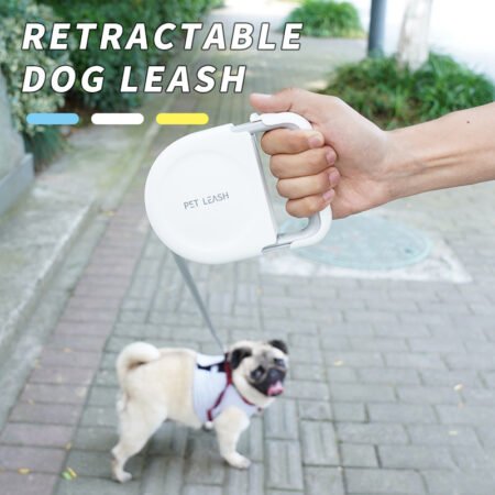 Manufacturer wholesale portable outdoor automatic dog leash with retractable handle
