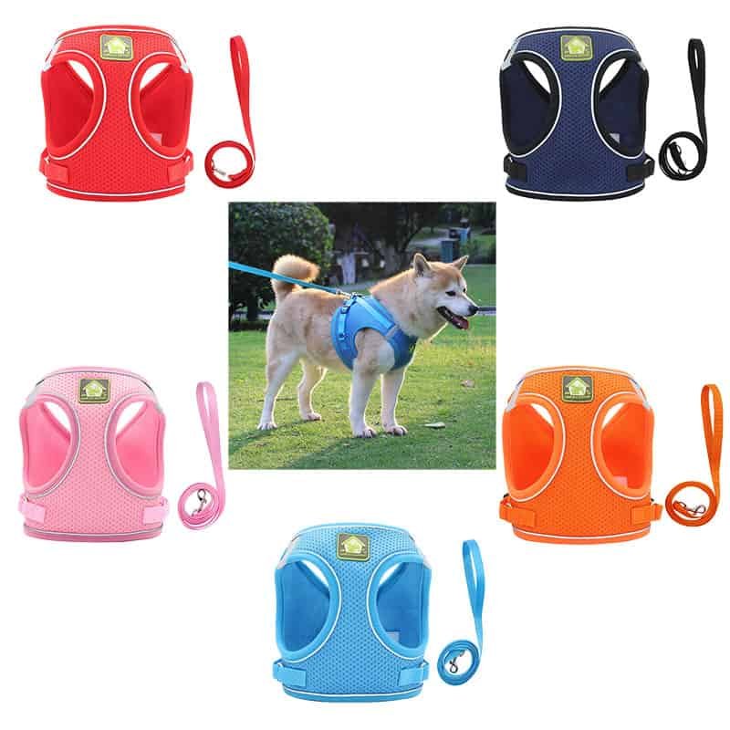 Luxury Adjustable Reversible Reflective Soft Mesh Nylon Pet Dog Vest ...