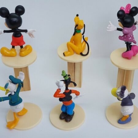 Mickey Mouse Minnie Donald Daisy Goofy Pluto Cake Toppers Figurines Toy Deco PVC
