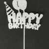 Happy Birthday Cupcake/Cake Toppers Glitter Gold Silver Multicolor Party Deco