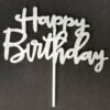 Happy Birthday Cupcake/Cake Toppers Glitter Gold Silver Multicolor Party Deco