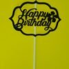 Happy Birthday Cupcake/Cake Toppers Glitter Gold Silver Multicolor Party Deco