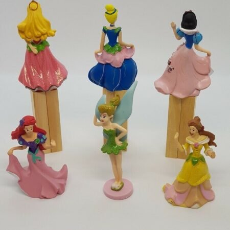 Princess Cinderella Aurora Birthday Cake Toppers Collectable Figurines Toy PVC