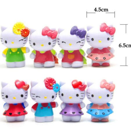 Hello Kitty Miniature Birthday Cake Toppers Set Collectable Figurine Toy DecoPVC